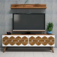 Seturi zona TV Trendy Nissan 40 cm x 31.8 cm x 120 cm / Brown photo 4