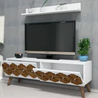Seturi zona TV Trendy Nissan 40 cm x 31.8 cm x 120 cm / White photo 3