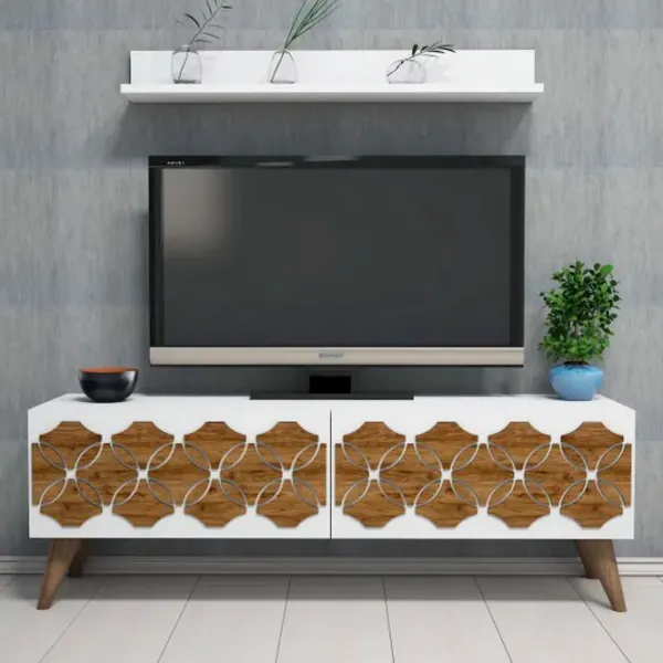 Комплекты ТВ-зона Trendy Nissan 40 см x 31.8 см x 120 см / Белый photo 5