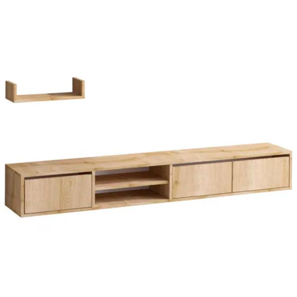 Seturi zona TV Trendy Heka 25 cm x 30 cm x 180 cm / Brown photo 1