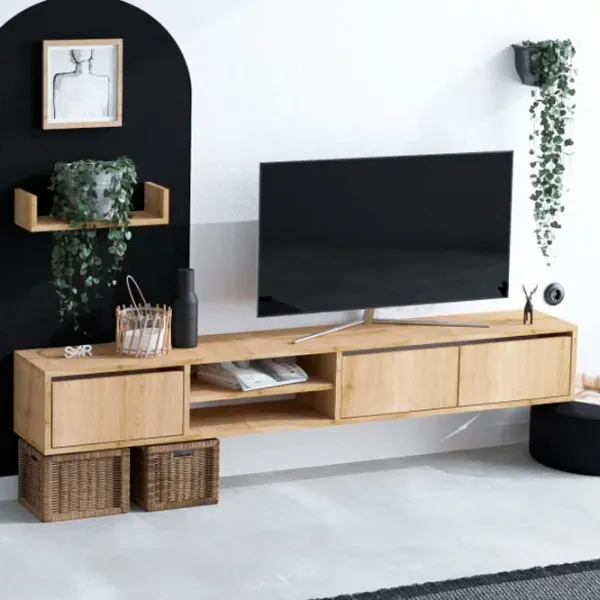 Seturi zona TV Trendy Heka 25 cm x 30 cm x 180 cm / Brown photo 2