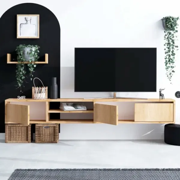 Seturi zona TV Trendy Heka 25 cm x 30 cm x 180 cm / Brown photo 3