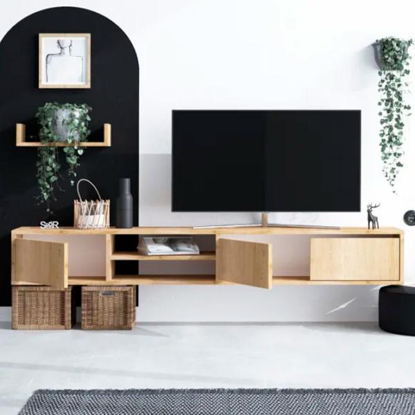 Seturi zona TV Trendy Heka 25 cm x 30 cm x 180 cm / Brown photo 3