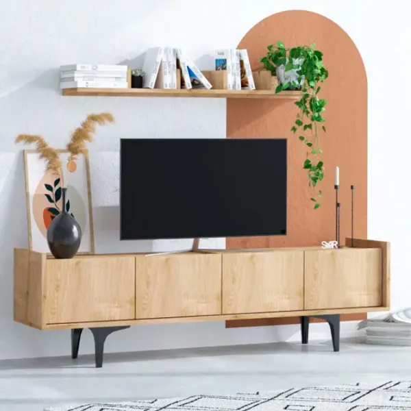 Seturi zona TV Trendy Cursa 57 cm x 40 cm x 150 cm / Brown photo 2