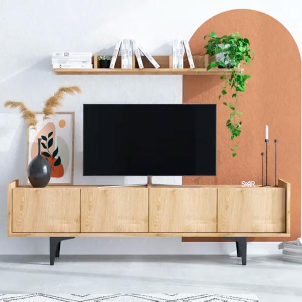 Seturi zona TV Trendy Cursa 57 cm x 40 cm x 150 cm / Brown photo 5