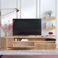 Seturi zona TV Trendy Alika 45 cm x 35 cm x 180 cm / Stejar Sonoma photo 5