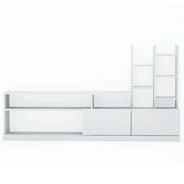 Seturi zona TV Trendy DOLUNAY 91.3 cm x 25 cm x 164.4 cm / White photo 1