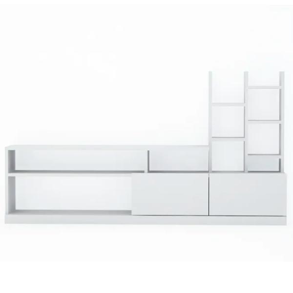 Seturi zona TV Trendy DOLUNAY 91.3 cm x 25 cm x 164.4 cm / White photo 1
