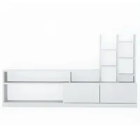 Seturi zona TV Trendy DOLUNAY 91.3 cm x 25 cm x 164.4 cm / White