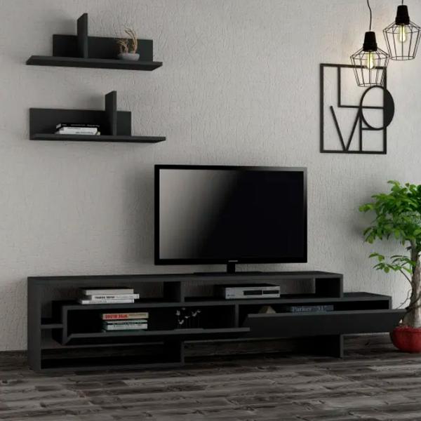 Seturi zona TV Trendy Gara  42 cm x 32 cm x 180 cm / Antracit photo 2