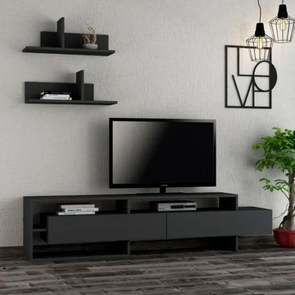 Seturi zona TV Trendy Gara  42 cm x 32 cm x 180 cm / Antracit photo 3