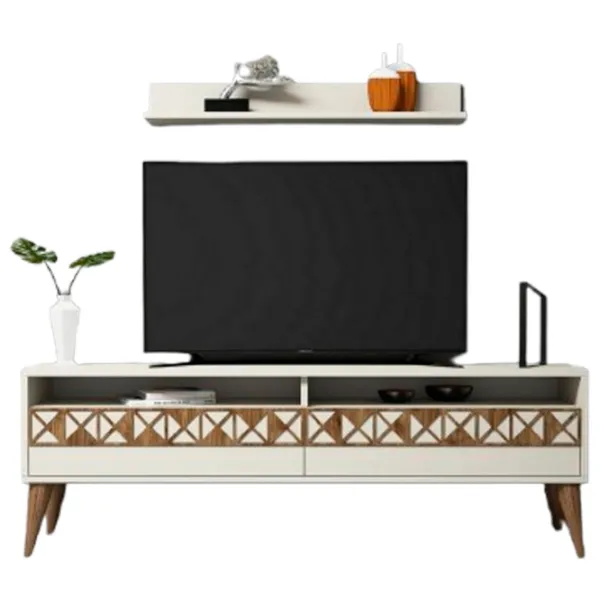 Комплекты ТВ-зона Trendy Linie 50 см x 30 cм x 150 см / Кремовый photo 1