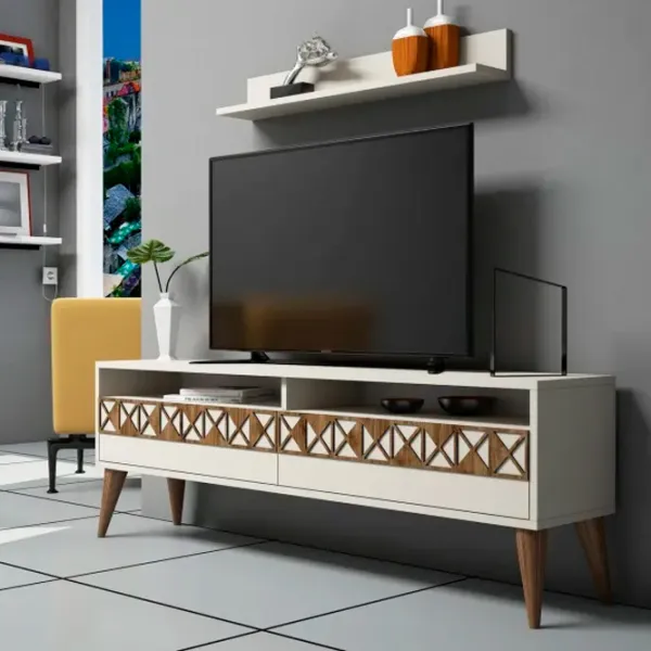Комплекты ТВ-зона Trendy Linie 50 см x 30 cм x 150 см / Кремовый photo 2