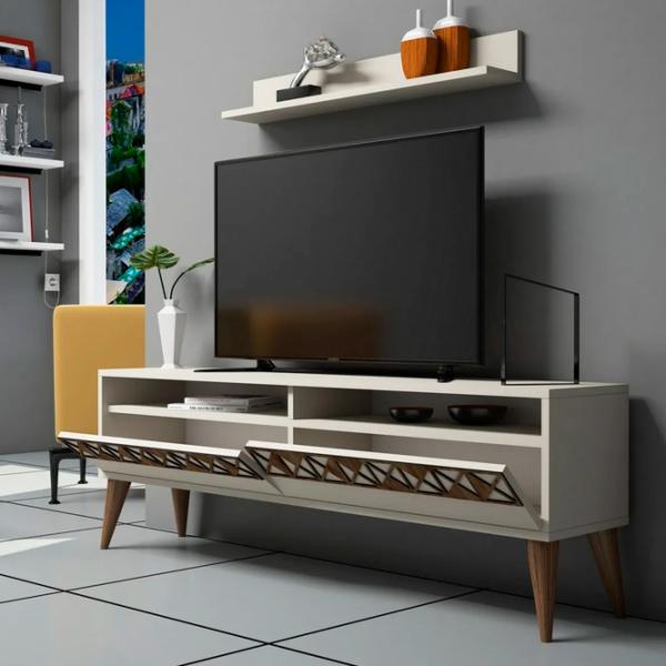 Комплекты ТВ-зона Trendy Linie 50 см x 30 cм x 150 см / Кремовый photo 4