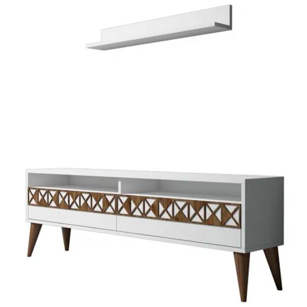 Seturi zona TV Trendy Linie 50 cm x 30 cm x 150 cm / White photo 1