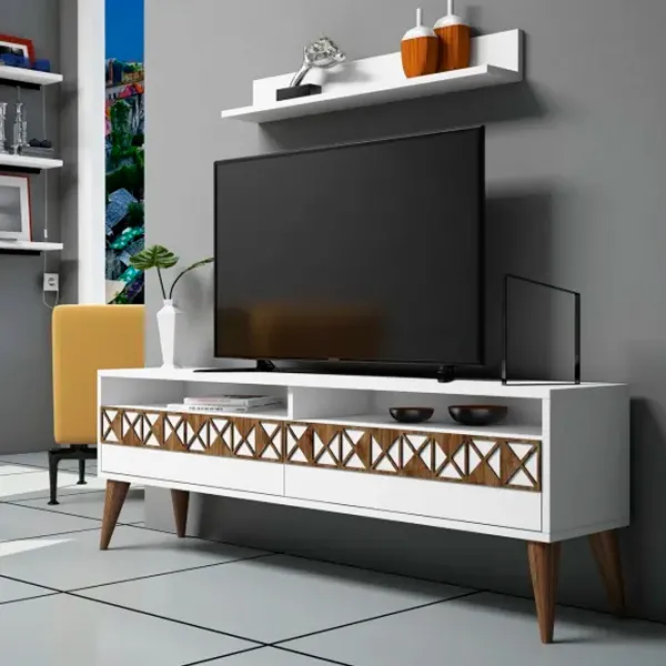 Seturi zona TV Trendy Linie 50 cm x 30 cm x 150 cm / White photo 2