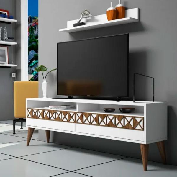 Seturi zona TV Trendy Linie 50 cm x 30 cm x 150 cm / White photo 2