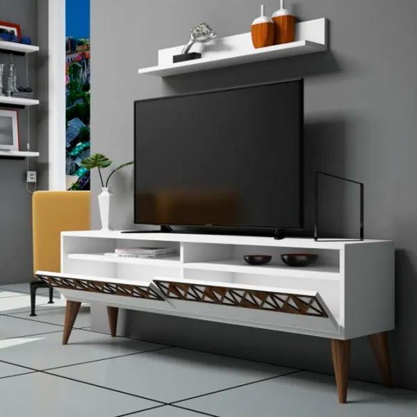 Seturi zona TV Trendy Linie 50 cm x 30 cm x 150 cm / White photo 4