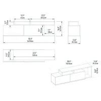 Comodă TV Trendy Nexera 43 x 150 x 35 / PAL photo 2