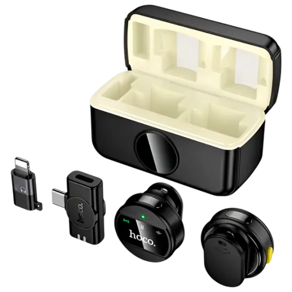 Microfon Hoco L22 Bright 2-in-1 Black photo 1
