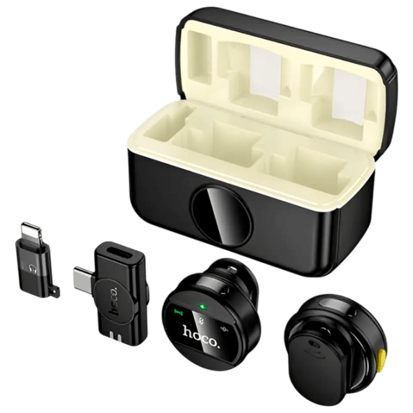 Microfon Hoco L22 Bright 2-in-1 Black photo 1