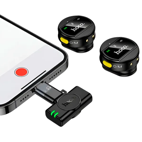 Microfon Hoco L22 Bright 2-in-1 Black photo 3