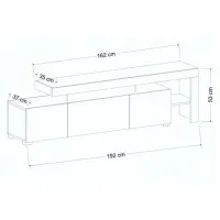 Тумба под телевизор Trendy Beliz 53 x 192 x 37см / ДСП photo 2