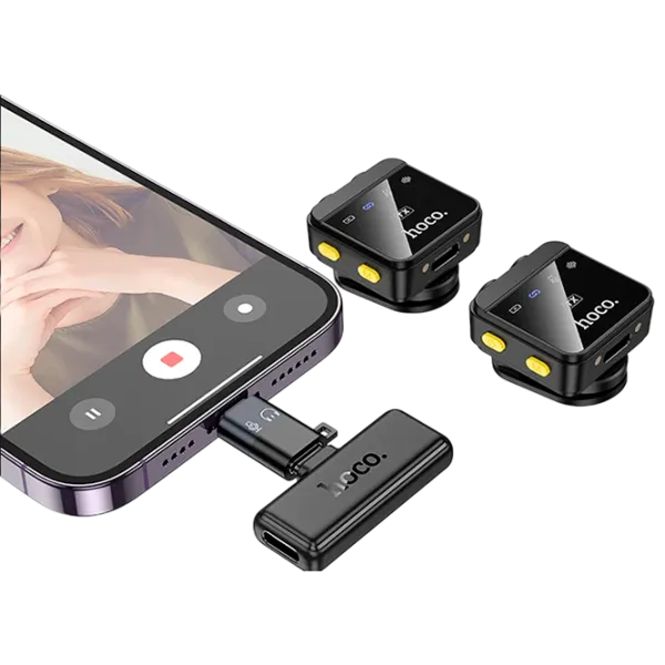 Микрофон Hoco L17 Dual-Mic Magnetic Черный photo 2