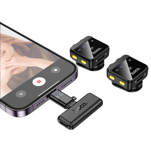 Микрофон Hoco L17 Dual-Mic Magnetic Черный photo 2