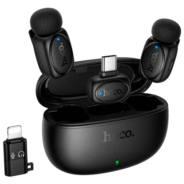 Микрофон Hoco L19 Dual-Mic Graceful Черный photo 1