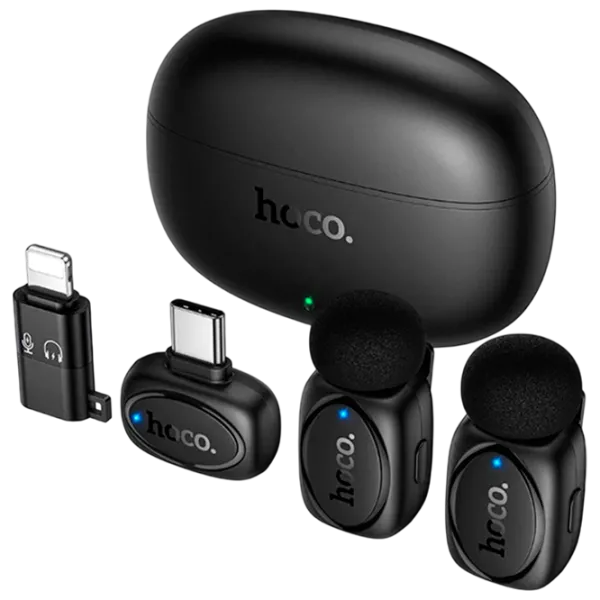 Микрофон Hoco L19 Dual-Mic Graceful Черный photo 2