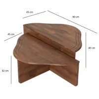 Măsuță de cafea Trendy Altopiano GTR000882 Brown photo 7