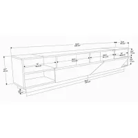 Тумба под телевизор Trendy Rhodes 47 x 240 x 37см / ДСП photo 3