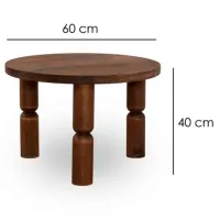 Măsuță de cafea Trendy Ida 60 GTR000854 Brown photo 7