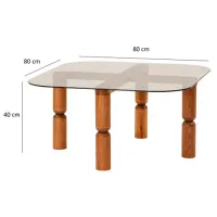 Măsuță de cafea Trendy Kei GTR000887 Bronze photo 6