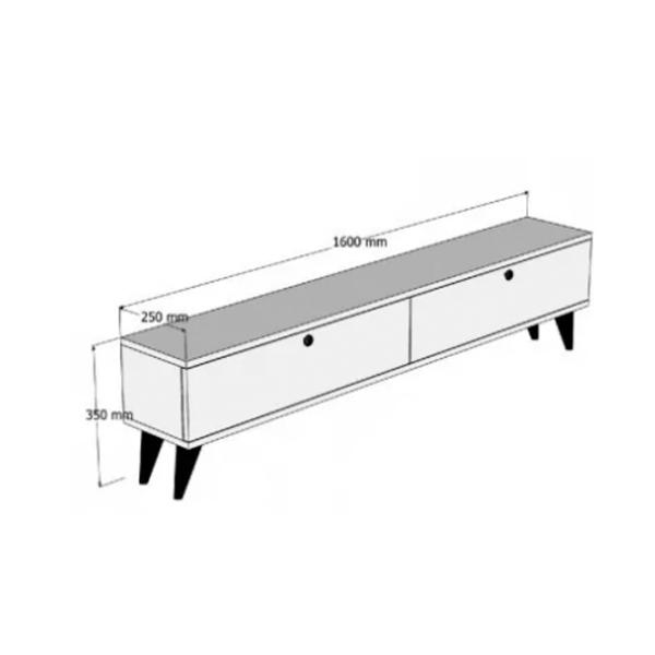 Тумба под телевизор Trendy Paris 40 x 160 x 25см / ДСП photo 3