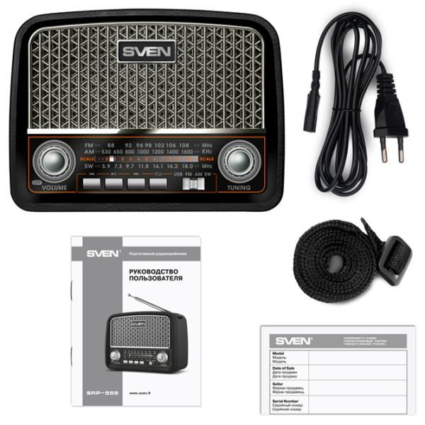 Boxă portabilă Sven SRP-555 3 W/ Black photo 6