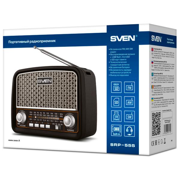 Boxă portabilă Sven SRP-555 3 W/ Black photo 7
