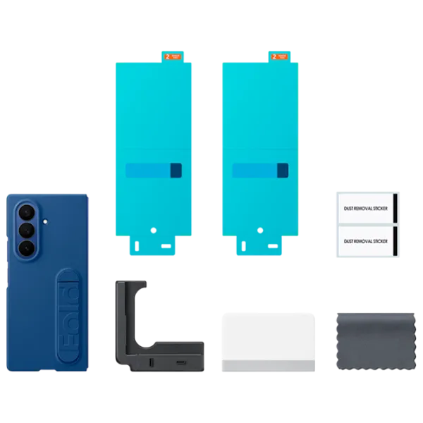 Чехол для смартфона Samsung Galaxy Fold 7 Samsung / Flip Cover / ТПУ / Черный Синий photo 5