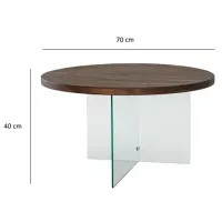 Măsuță de cafea Trendy Serenity GTR000900 Brown photo 4