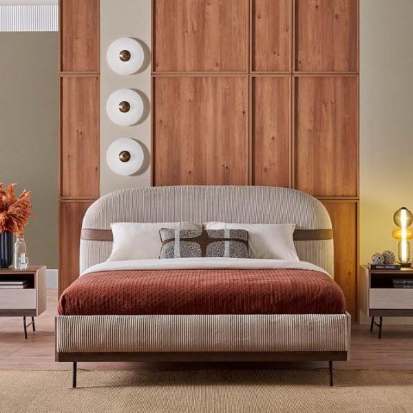 Кровать Dogtas Lea 160 x 200 см / Фанера / Кремовый photo 5