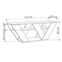Comodă TV Trendy Pipralla 40 x 110 x 30 / PAL photo 3