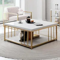 Măsuță de cafea Trendy Zenn GTR006090 White photo 5