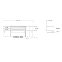 Comodă TV Trendy Safir 35 x 160 x 40 / PAL photo 2