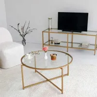 Măsuță de cafea Trendy Gold Sun GTR000817 Gold photo 2