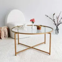 Măsuță de cafea Trendy Gold Sun GTR000817 Gold photo 3