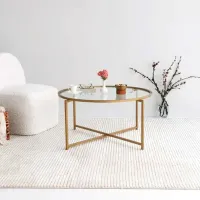 Măsuță de cafea Trendy Gold Sun GTR000817 Gold photo 5