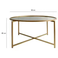Măsuță de cafea Trendy Gold Sun GTR000818 Dark Gold photo 7