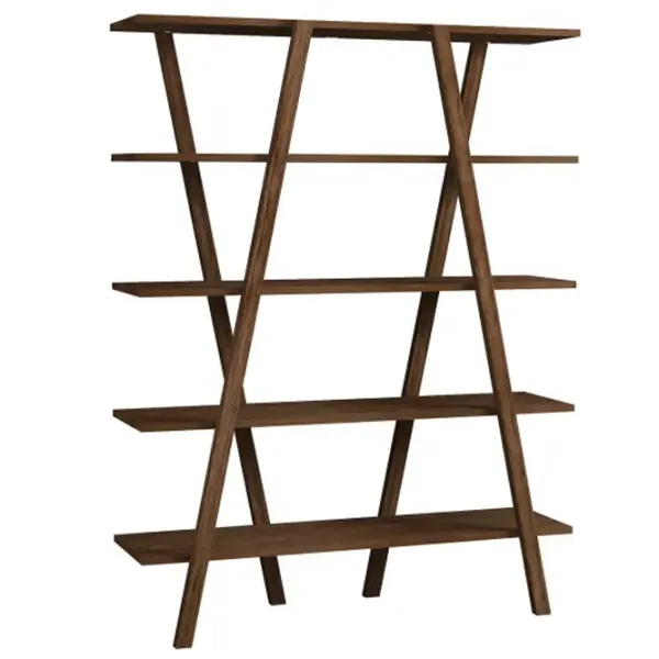 Etajeră Trendy Pearl  144 x 115 x 29.5 cm / PAL / Walnut photo 1