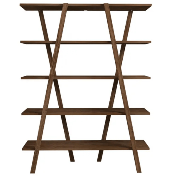 Etajeră Trendy Pearl  144 x 115 x 29.5 cm / PAL / Walnut photo 2